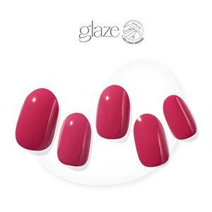 Dashing Diva Raspberry Pink Semi-Cured Gel Nail Strips